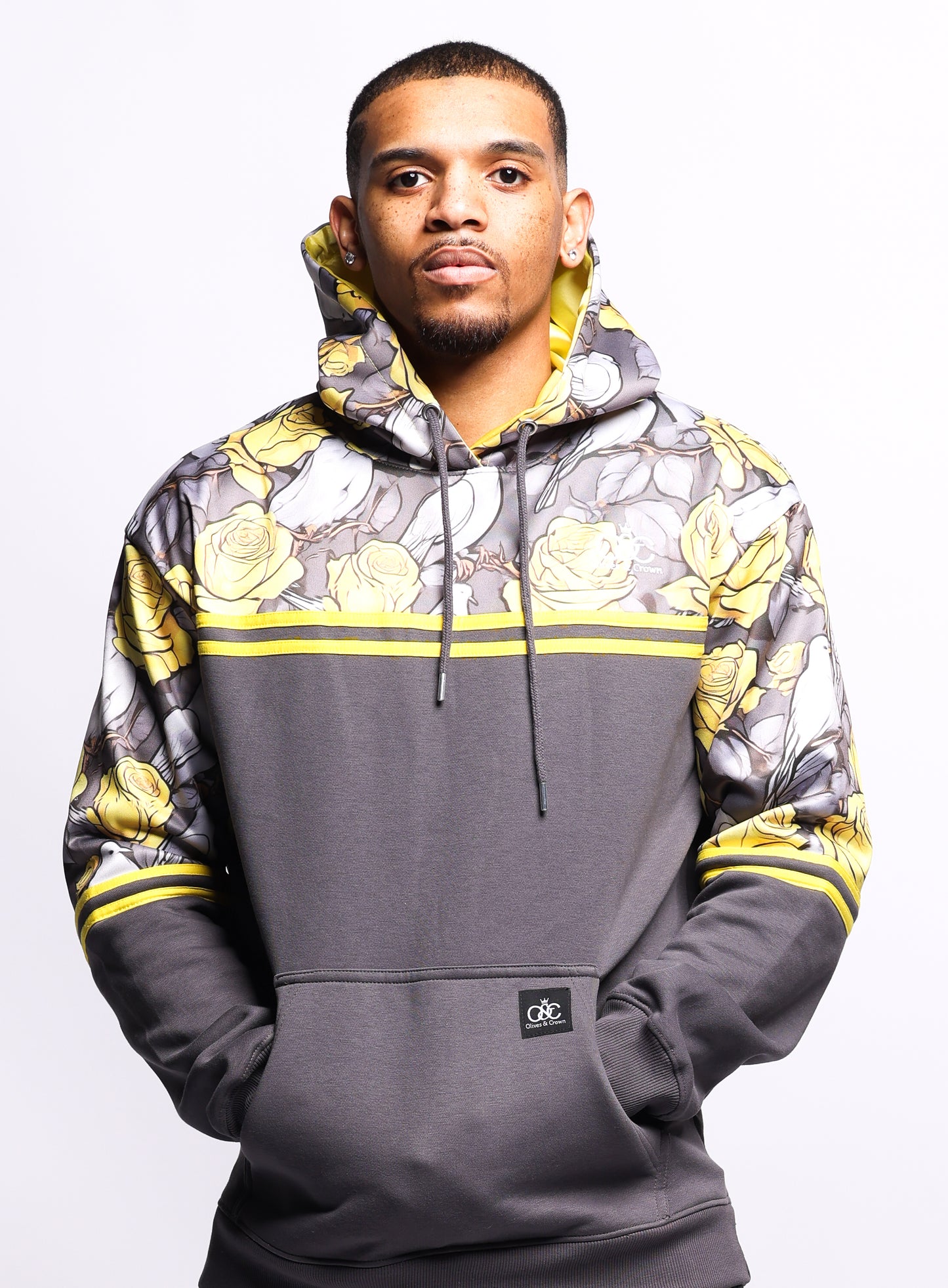 O&C Premium Doves & Roses Hoodie
