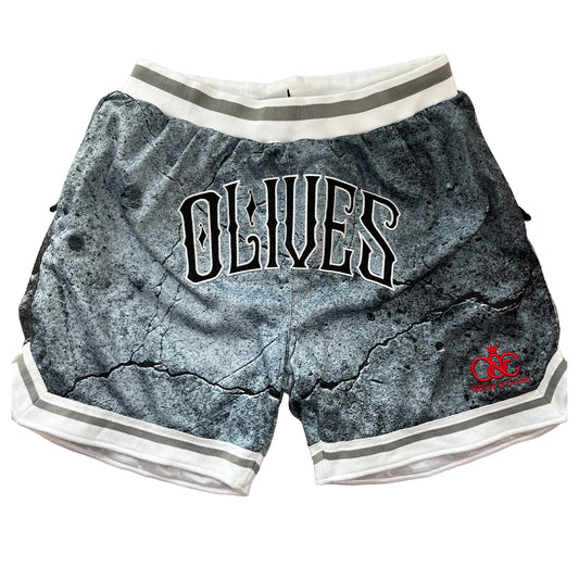 Steel Blue Cement Jersey Shorts